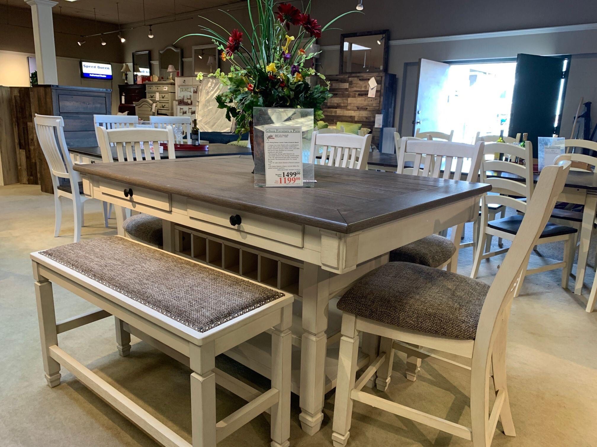 Bolanburg Antique White/Oak Counter Height Set (Dining table and Chairs,All Products : American Fashion Style Bags On Sale