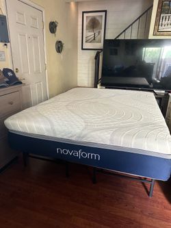 Queen size bed and frame