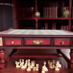 Queen of Hearts Dark Academia Vintage Upcycle Decor CoffeeTable Peters-Revington