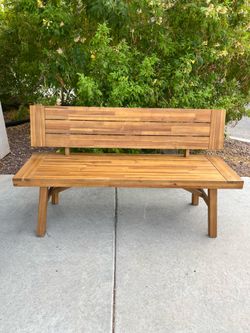 Solid wood indoor / outdoor bench ( can deliver for $10 )