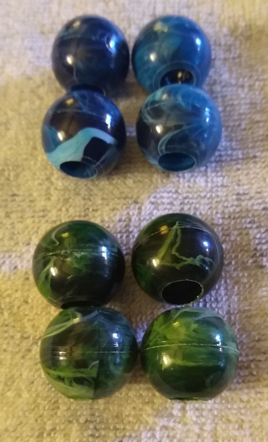 Set of 8 Vintage Macramé Beads