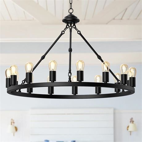 Wagon Wheel Chandelier