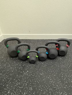 NEW 9-53 LBS Kettlebells, 185 LBS Total Kettlebell Set, Home Gym Equipment Weights