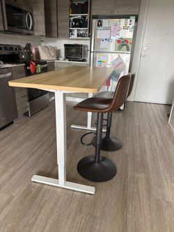 High table with chairs