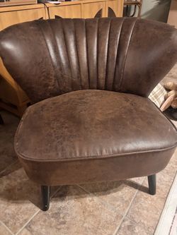 Mid century modern brown chair