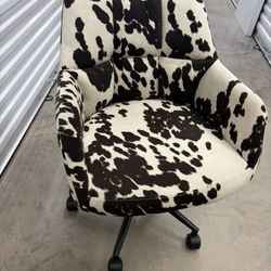 Cow Print Swivel Chair 