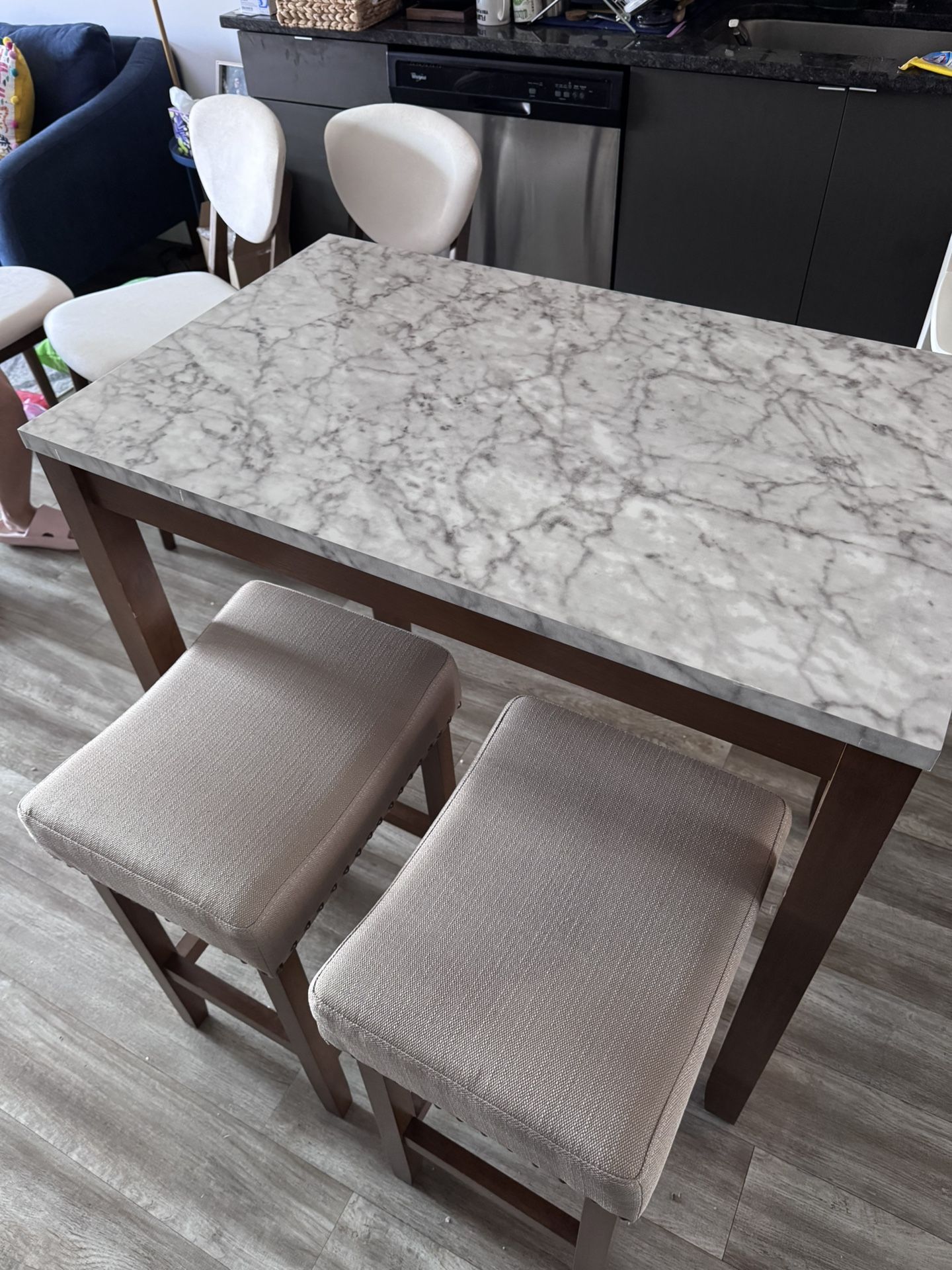 Nathan James Viktor 3 Piece Kitchen Dining Set