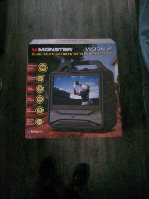 Monster Bluetooth Speaker With Built-in LCD TV