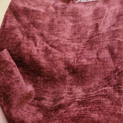 Deep Red Color Upholstery Fabric