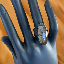 Jewelry 950 Hallmarked Peruvian Silver Ring 