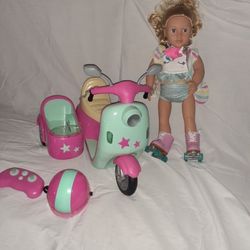 Scooter With Doll $40