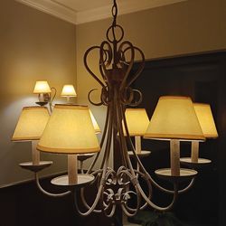 Chandelier and 2 Sconce Light Set LED