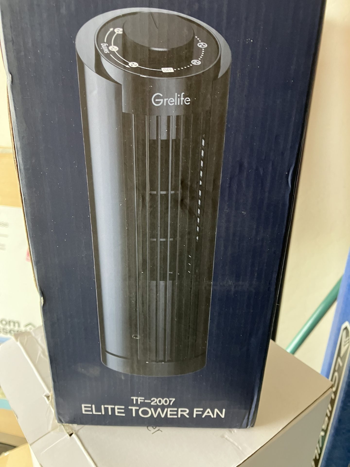 Grelife 13 Inch Oscillating Tower Fan