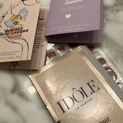 6 Perfume Samples Plus 2 Sets Of Nails