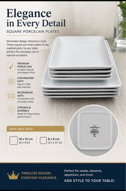 Beautiful Set Of Porcelain Plates