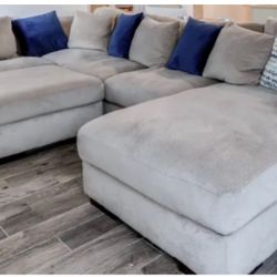 Beige Large Sectional Sofa