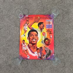90s kevin johnson phoenix suns poster size 17.5x23