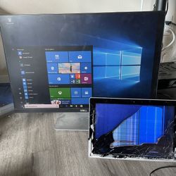 Lot of 12 Surface 3 Screen cracked System working