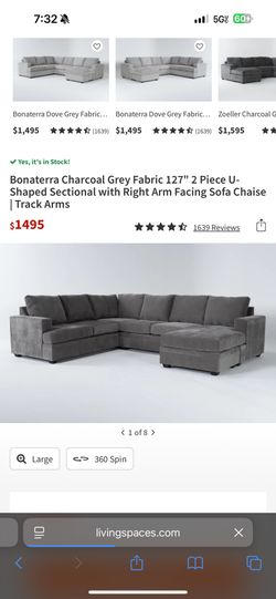 Living Spaces Sectional