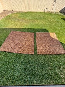 Bamboo cordless outdoor blinds