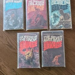 DOC SAVAGE PAPERBACKS - LOT OF (5)