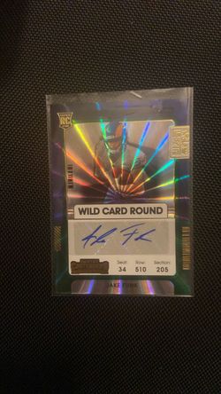 2021 Panini Contenders Ticket Wild Card Round Jake Funk #252 Rookie Auto RC