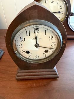 Ansonia Antique Wood Mantel Clock