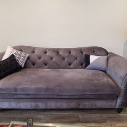 Rolled Arm Chesterfield Sofa 4 PCs Set