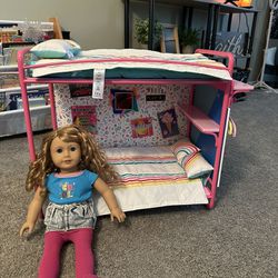 American Girl Doll And Bunkbed 