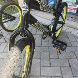 2 Huffy Rock It BMX Bikes 20” Kids Bike Black Neon Green Bicycle Boys Girls