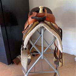 Ladies Horse Saddle, Chaps, Horse Stand, Chaps