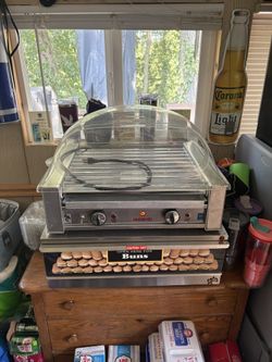 Commercial Hot Dog Roller And Bun Warmer