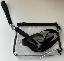 Clear with Black Trim Purse