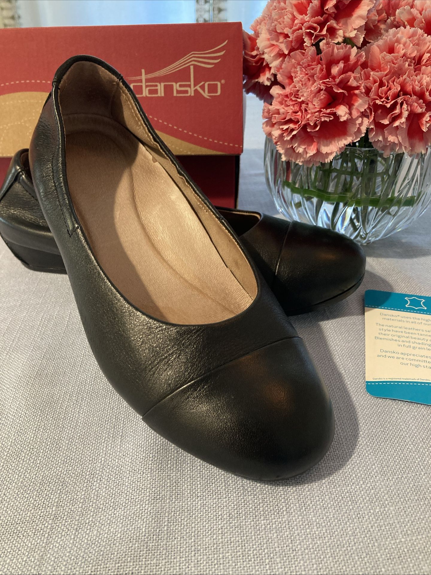 Dansko Lisanne Leather Shoes Size 38 7.5-8
