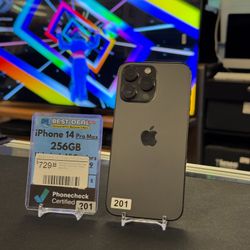 Black Friday Deals ARE LIVE at Best Deal in Town! Apple iPhone 14 Pro Max -256GB - (Unlocked) - Space Black	