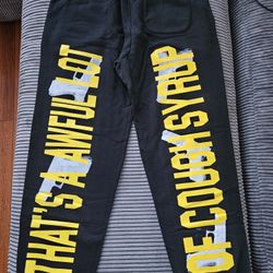 Collector's Piece SIGNED By - Desto Dubb -  THAT'S A AWFUL LOT OF COUGH SYRUP -  Sweatpants