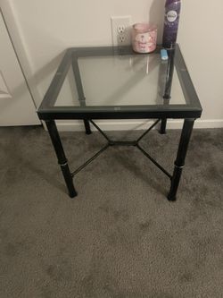 Side Table Glass Top