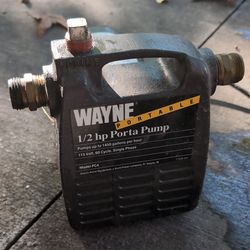 Wayne portable water pump 1450 gal/hr