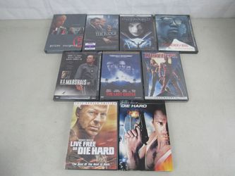 9 DVD'S Action Drama Suspense R Rated-Die Hard Daredevil Underworld-New
