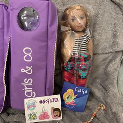 Girl And Co.  Cara “18 doll With Case  (I Have 2)