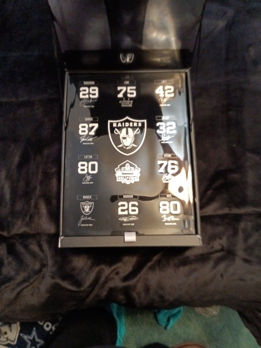 Las Vegas Raiders Hall Of Fame Edition Plaque