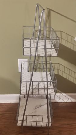 Marble & Silver Tier Shelf
