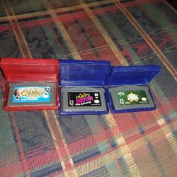 Gameboy Advance Video Game Lot Of 3 Games