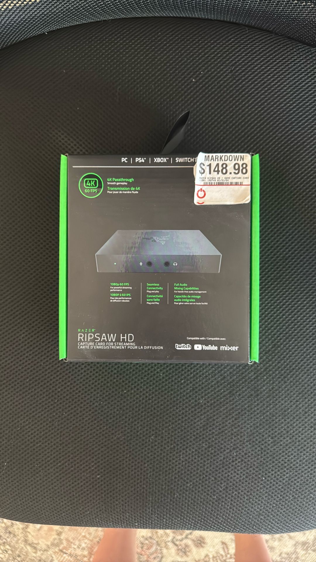 Razer Ripsaw HD Streaming Capture Card Brand New!!!