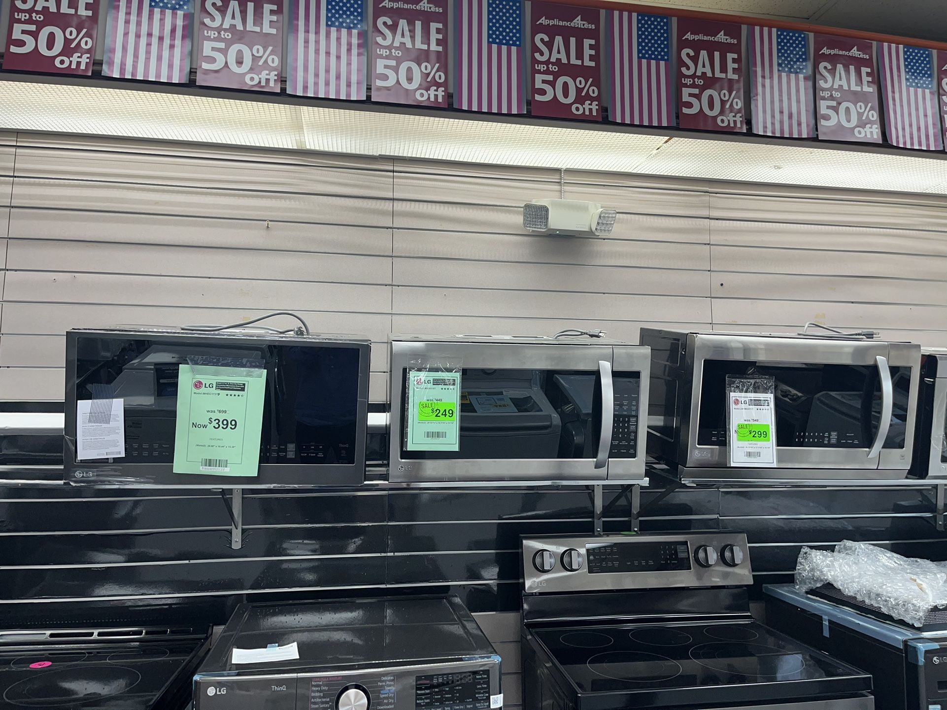 Over The Range Microwave With 1 Year Warranty