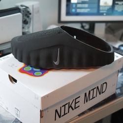 Nike mind 001 Slide Black Chrome