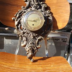Vintage Bronze Westwood Chadwick Ornate Wall Clock