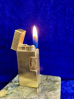Vintage Rollagas Mini Dunhill Lighter Super Mint Condition Works 1 Year Warranty 