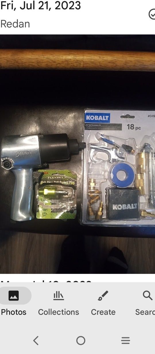 SUNEX TOOL'S" IMPACT WRENCH/ 90PSI- 2 BAR MAX" (BRAND NEW)
