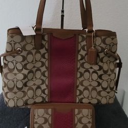  NWT Coach Purse And Matching Wallet